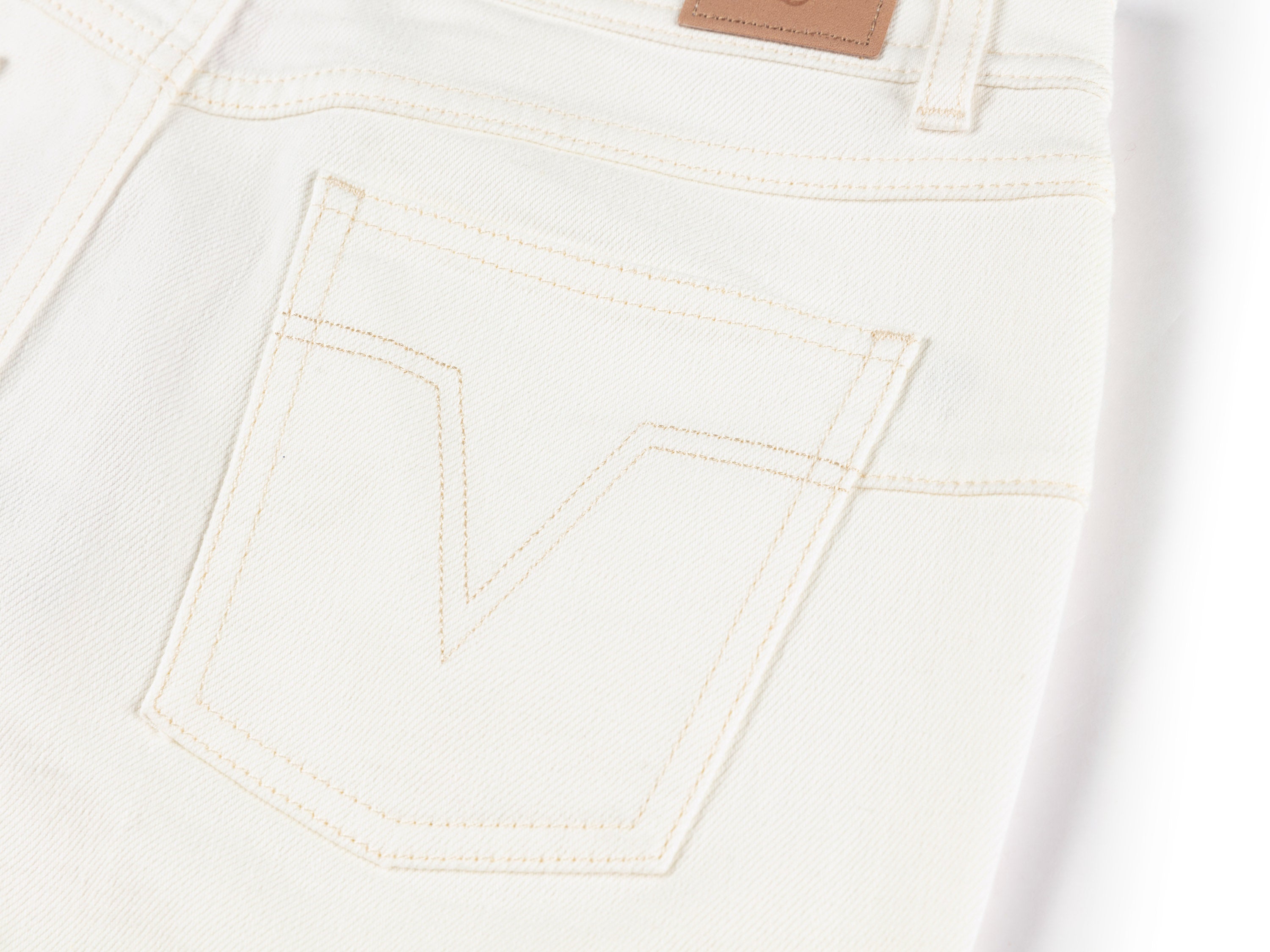 YAYING Silk cotton peony pattern cropped flared jeans