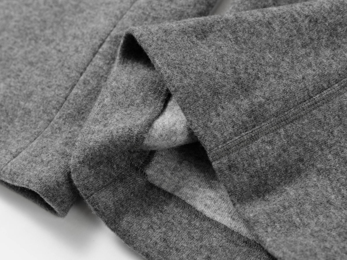 EP YAYING Soft Cashmere Double-Knit Straight-Leg Pants