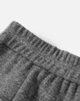 EP YAYING Soft Cashmere Double-Knit Straight-Leg Pants