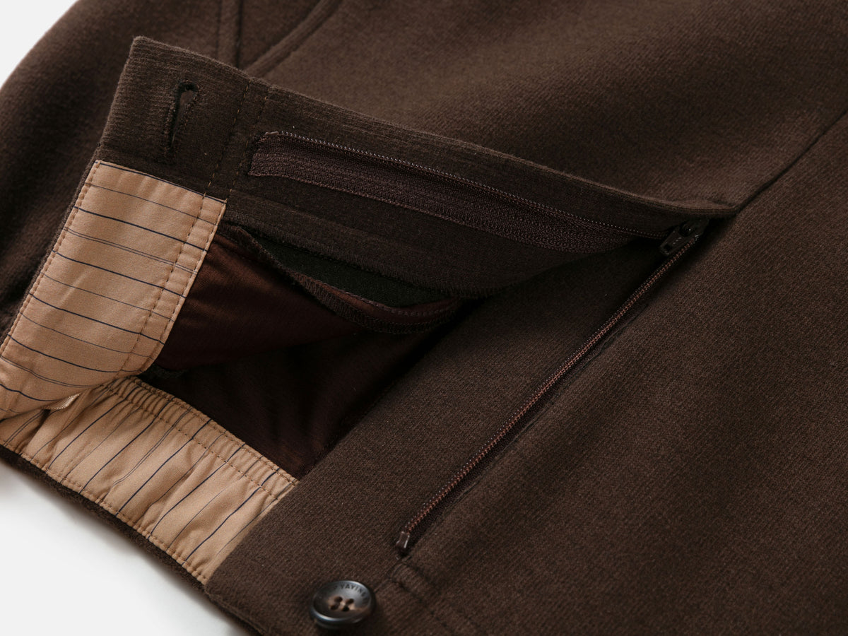 EP YAYING Textured Brushed Straight-Leg Pants