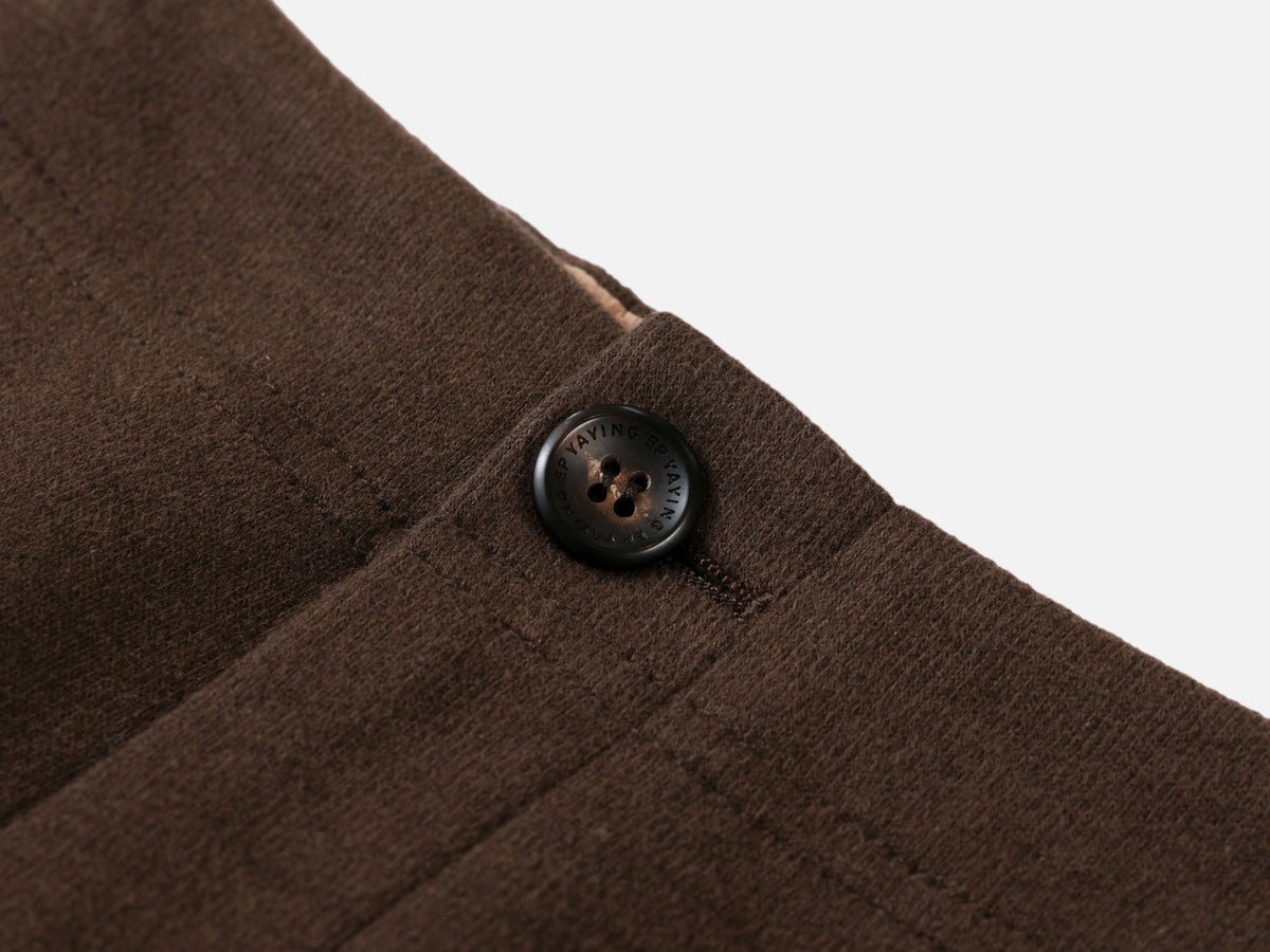 EP YAYING Textured Brushed Straight-Leg Pants