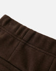 EP YAYING Textured Brushed Straight-Leg Pants