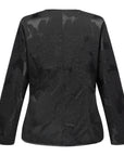 YAYING Black Button Knit Top