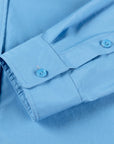YAYING Silk cotton long-sleeved elegant collared shirt