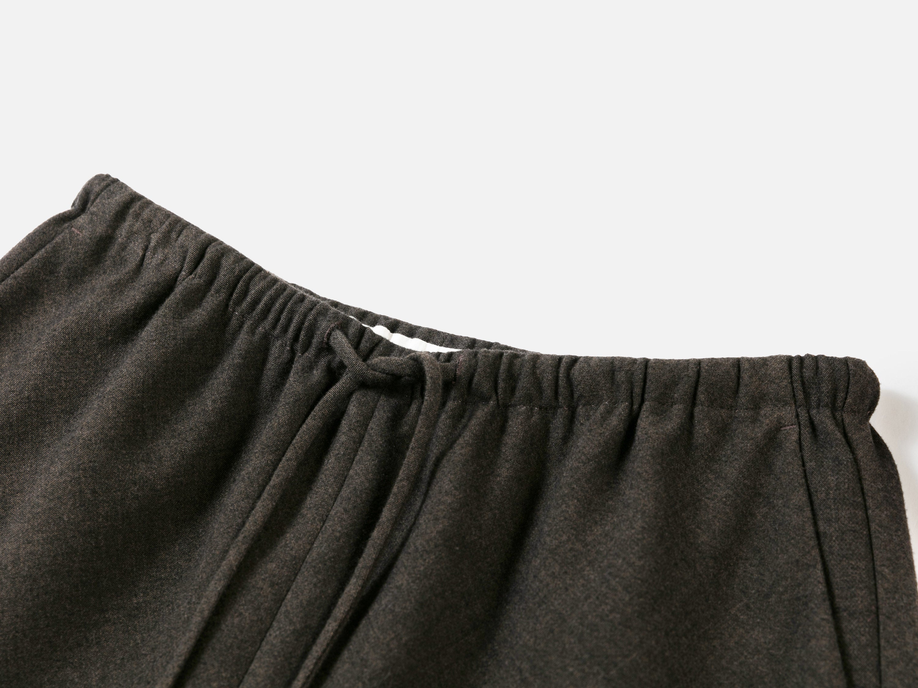 EP YAYING Wool Blend Drawstring High-Waist Wide-Leg Pants