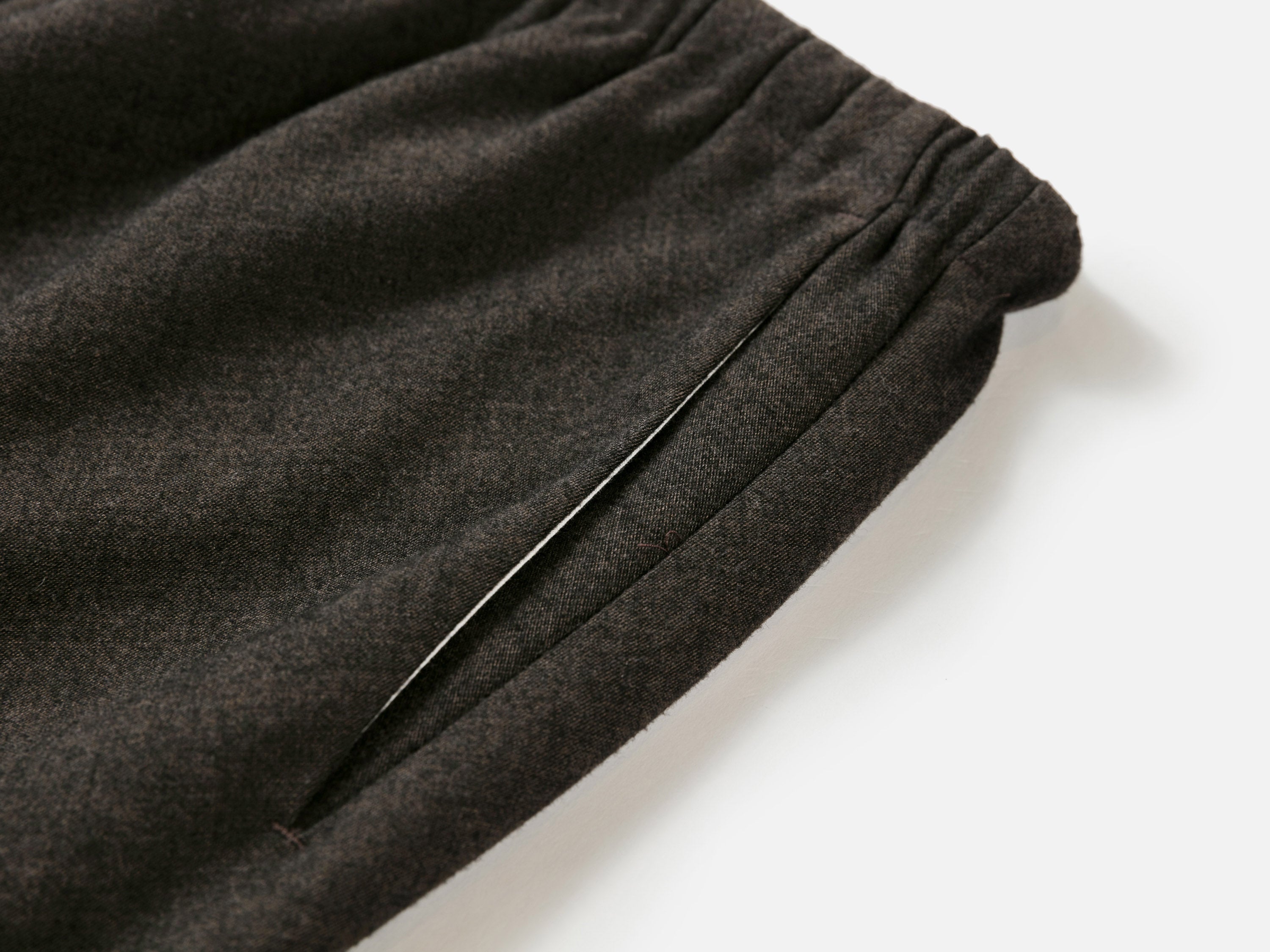 EP YAYING Wool Blend Drawstring High-Waist Wide-Leg Pants