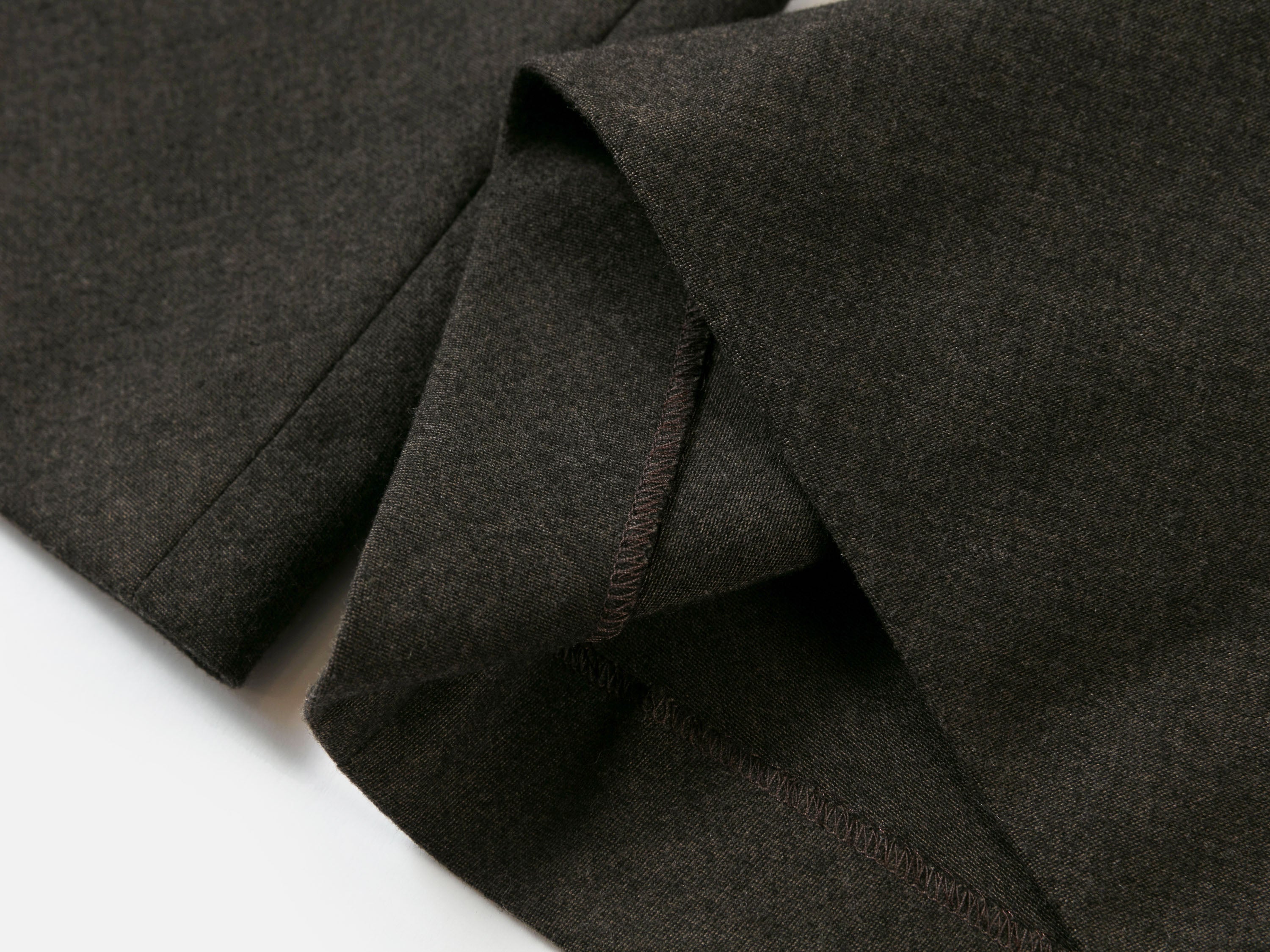EP YAYING Wool Blend Drawstring High-Waist Wide-Leg Pants