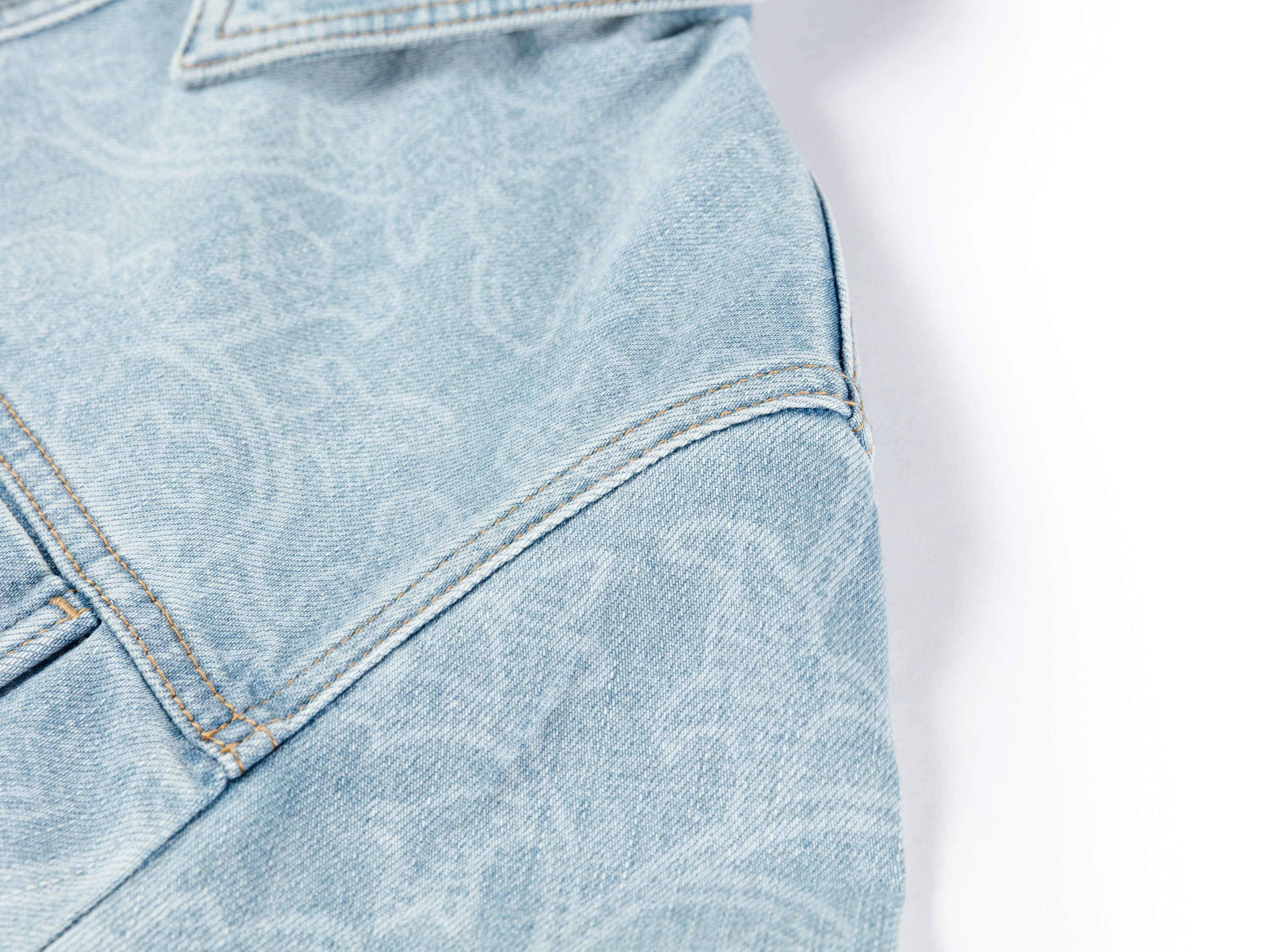YAYING Textured Lapel Relaxed Workwear Denim Jacket
