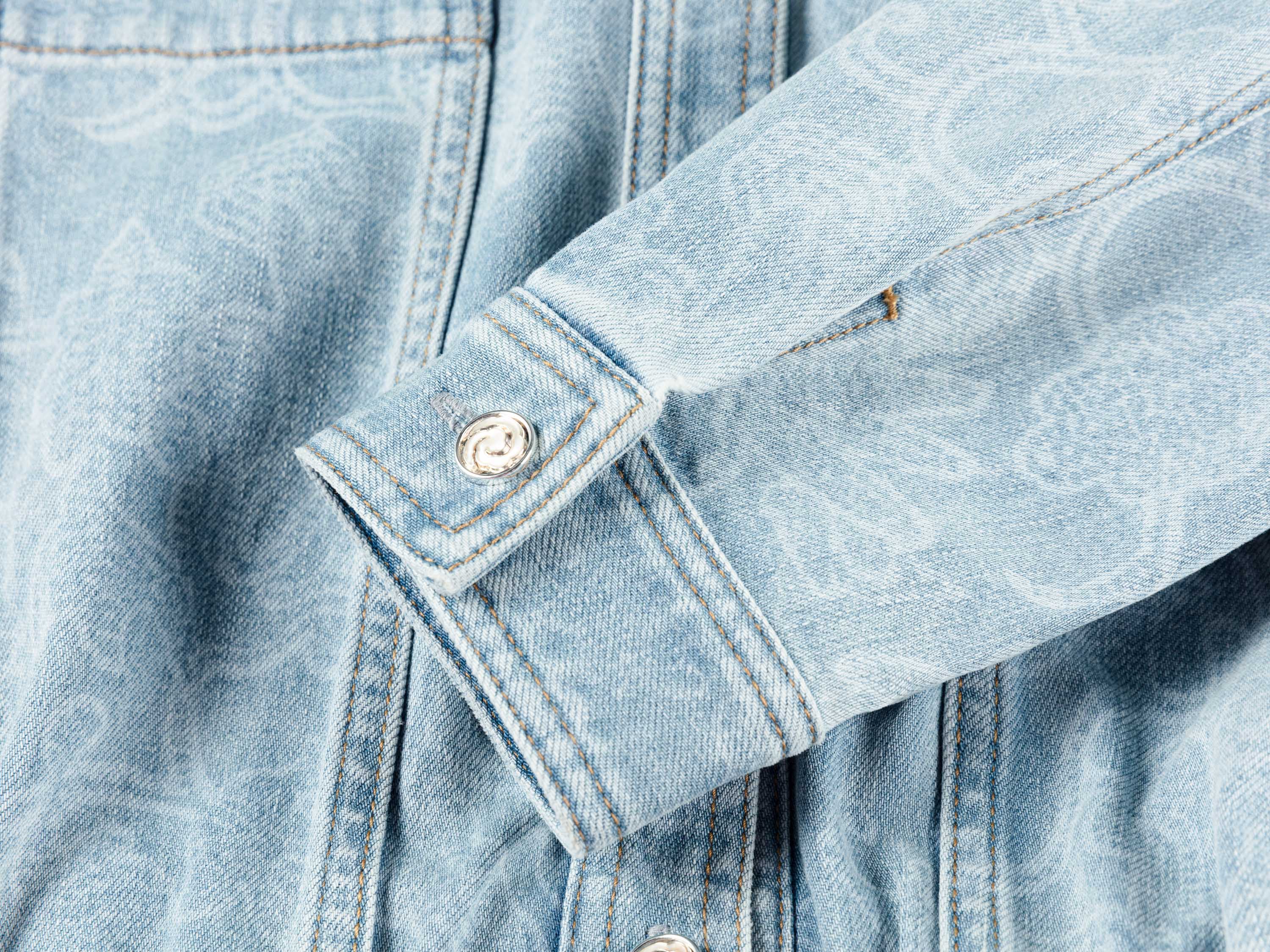 YAYING Textured Lapel Relaxed Workwear Denim Jacket