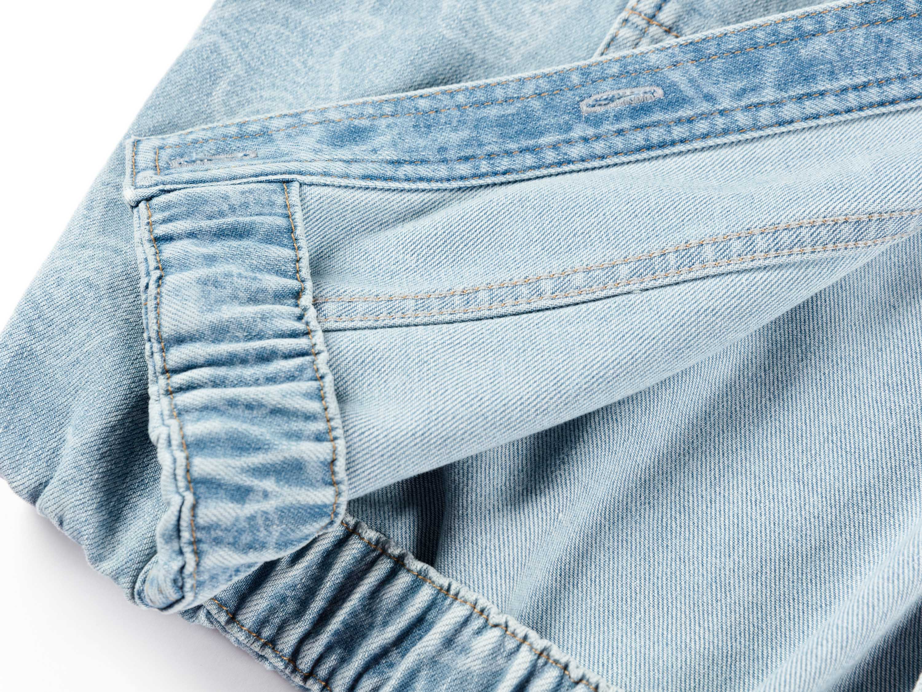 YAYING Textured Lapel Relaxed Workwear Denim Jacket