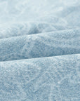 YAYING Textured Lapel Relaxed Workwear Denim Jacket