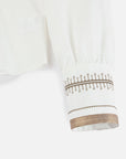 EP YAYING Ruffled Embroidered Shirt EGKAS2228AW