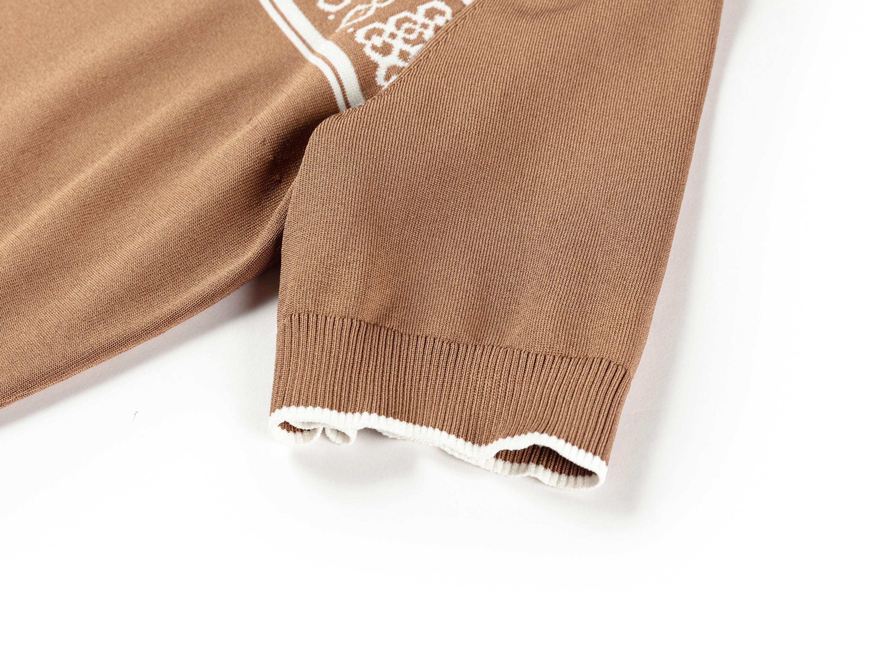 YAYING Embossed Relaxed Hooded Drawstring Short Sleeve Knit Top