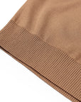 YAYING Embossed Relaxed Hooded Drawstring Short Sleeve Knit Top