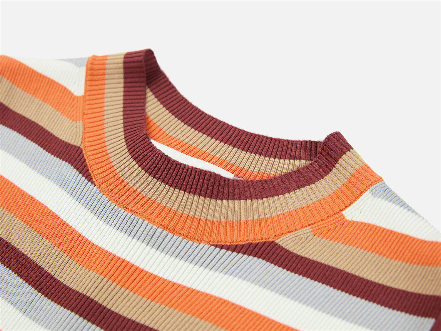 EP YAYING Horizontal Stripe Knit Vest EGKAA9017AO