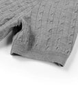 YAYING 100% Merino Wool Lapel Short Sleeve Knit Top