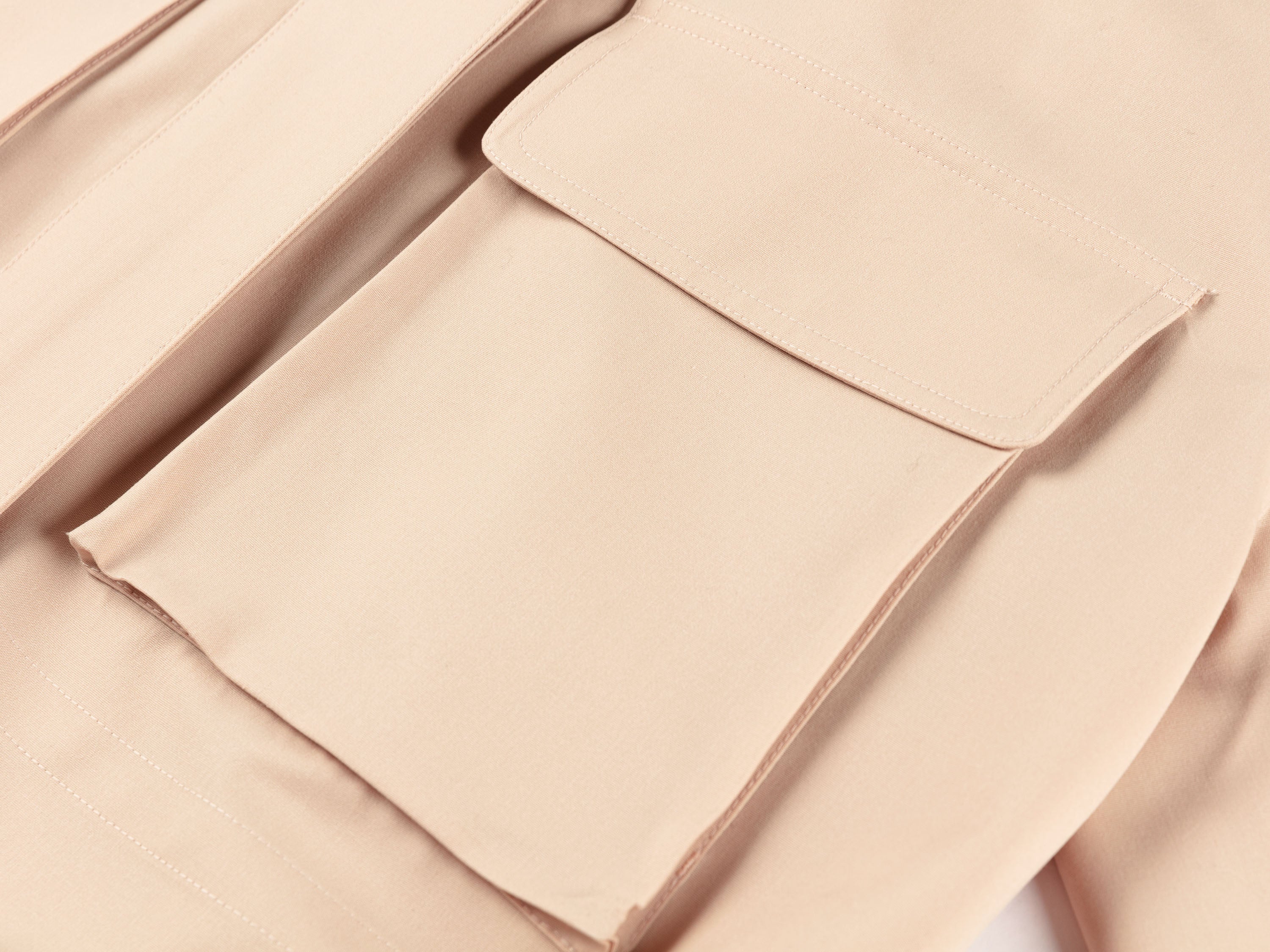 YAYING Pure Wool Tailored Cropped Wind Jacket