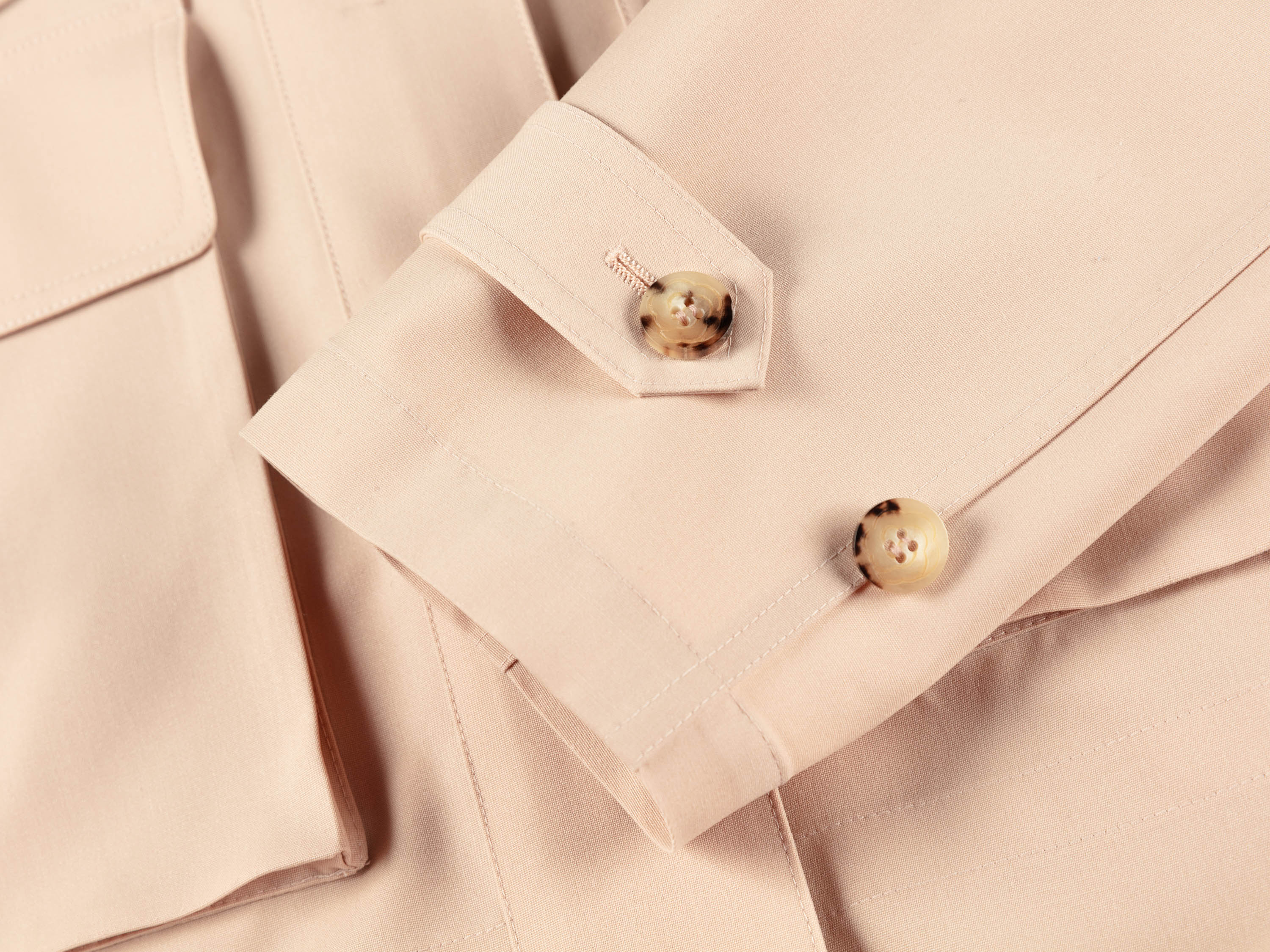 YAYING Pure Wool Tailored Cropped Wind Jacket