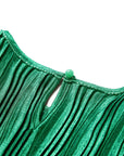 YAYING Green Pleated Top