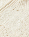 EP YAYING Wool-Cashmere Jacquard Stand-Collar Knit Vest