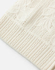 EP YAYING Wool-Cashmere Jacquard Stand-Collar Knit Vest