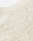 EP YAYING Wool-Cashmere Jacquard Stand-Collar Knit Vest