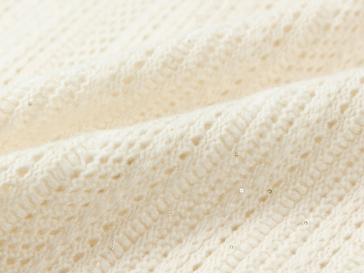 EP YAYING Wool-Cashmere Jacquard Stand-Collar Knit Vest