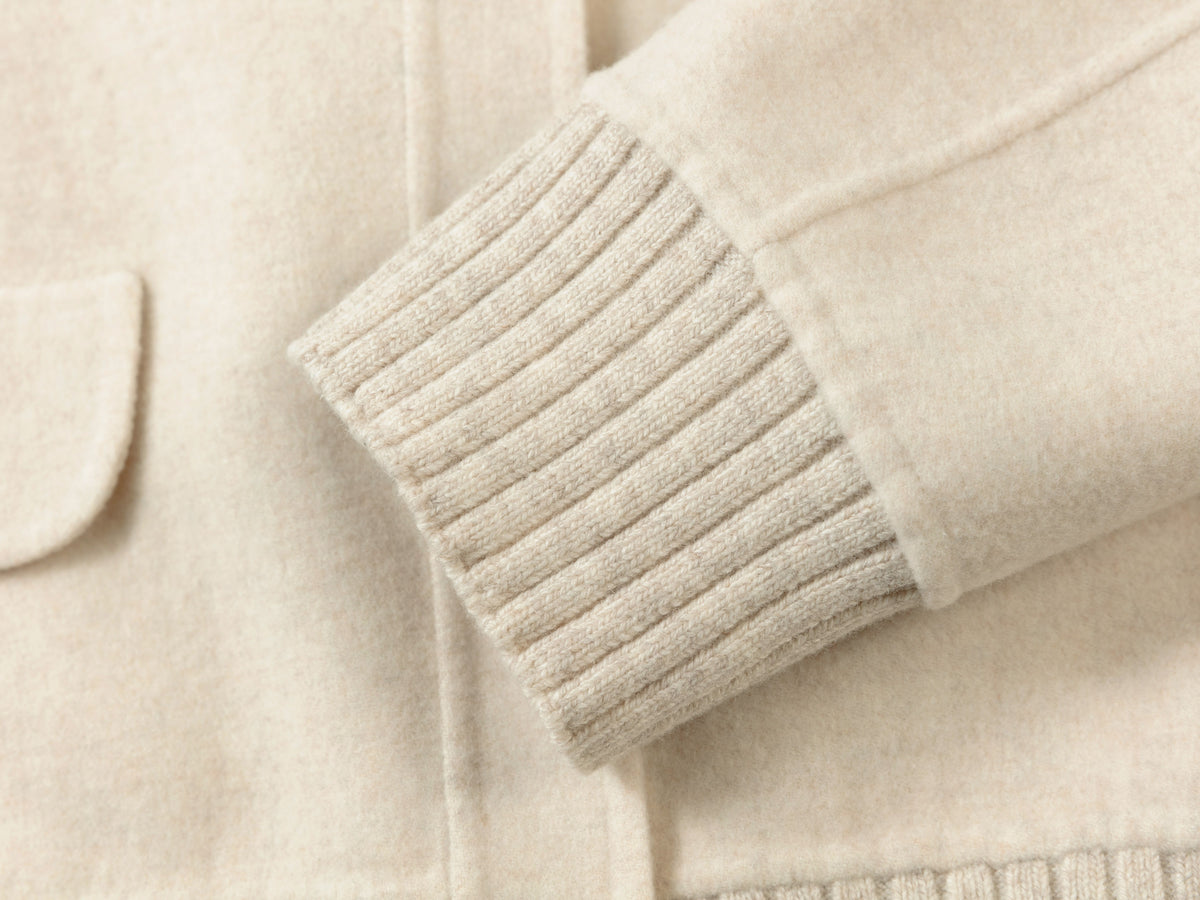 EP YAYING Silk-Wool-Cashmere Tweed Coat