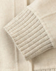 EP YAYING Silk-Wool-Cashmere Tweed Coat