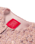 YAYING Peony Jacquard Textured Plush Jacket