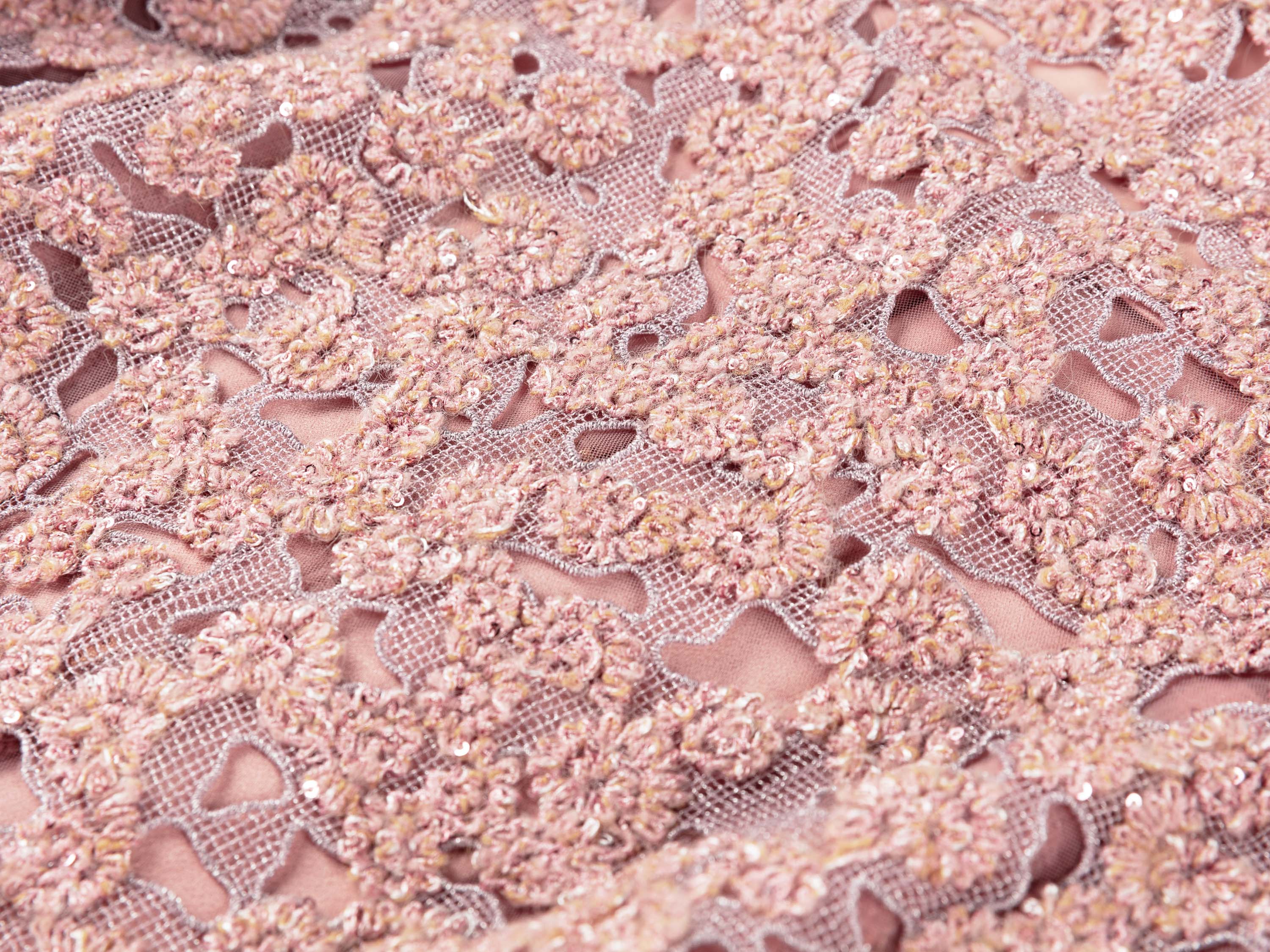 YAYING Peony Jacquard Textured Plush Jacket