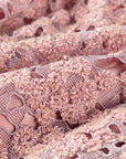 YAYING Peony Jacquard Textured Plush Jacket