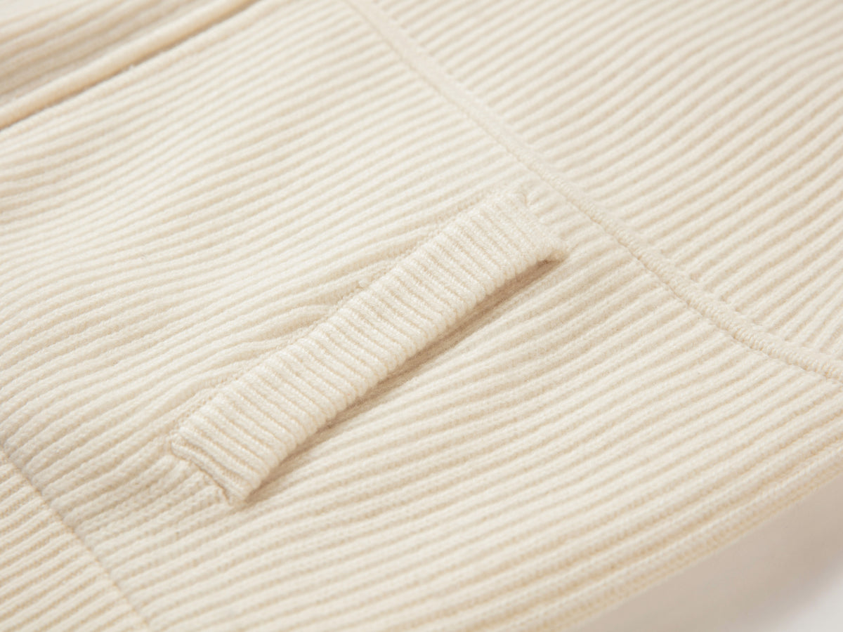 EP YAYING Quiet Luxury Cashmere Hooded Zip Fur-Collar Coat