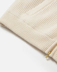 EP YAYING Quiet Luxury Cashmere Hooded Zip Fur-Collar Coat