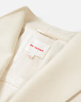 EP YAYING Alashan All-White Double-Face Straight-Cut Coat