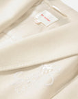 EP YAYING Alashan All-White Double-Face Straight-Cut Coat