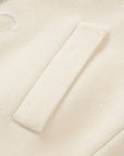 EP YAYING Alashan All-White Double-Face Straight-Cut Coat