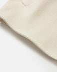 EP YAYING Alashan All-White Double-Face Straight-Cut Coat
