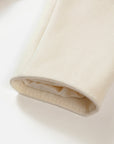 EP YAYING Alashan All-White Double-Face Straight-Cut Coat