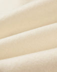 EP YAYING Alashan All-White Double-Face Straight-Cut Coat
