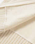 EP YAYING Cashmere Jacquard Hooded Zip Sweater