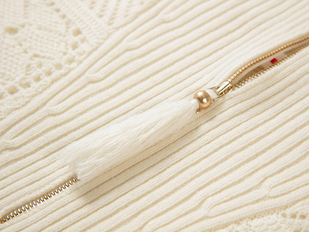 EP YAYING Alashan Cashmere Small-Lapel Pullover Knit Top