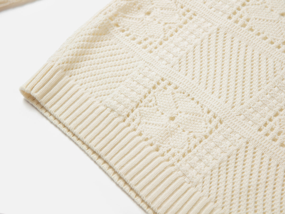 EP YAYING Alashan Cashmere Small-Lapel Pullover Knit Top