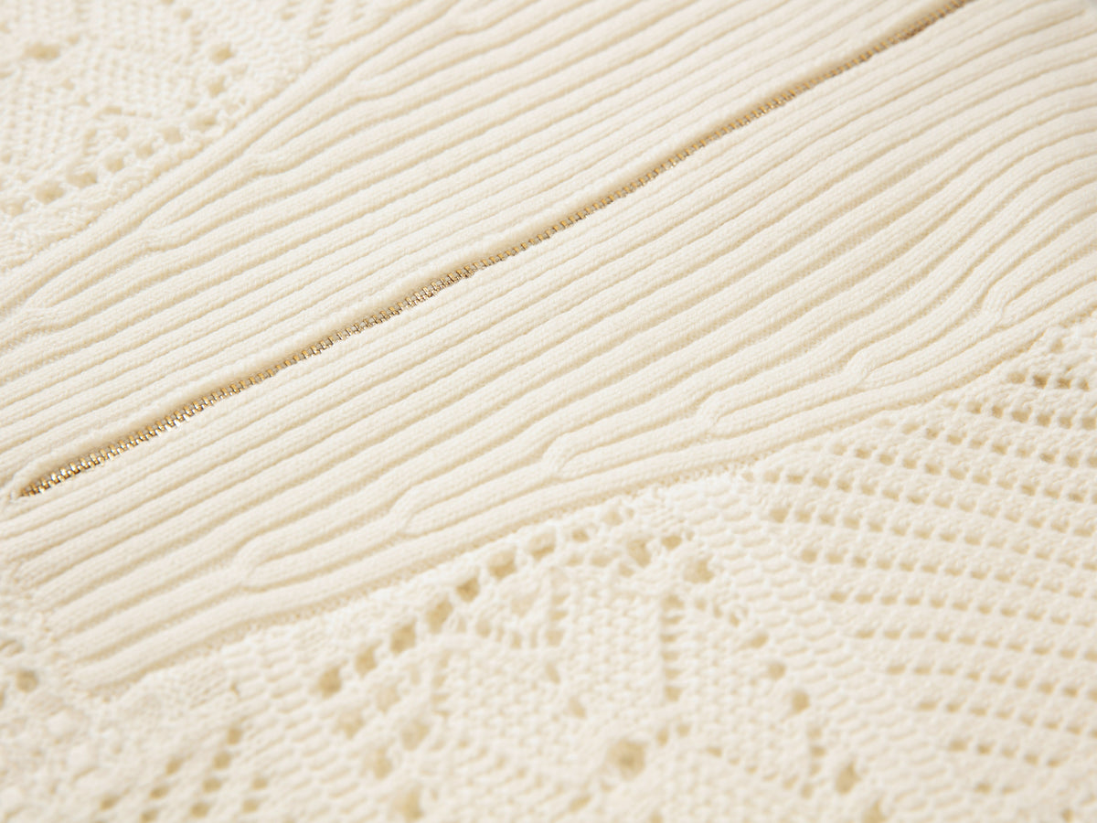EP YAYING Alashan Cashmere Small-Lapel Pullover Knit Top
