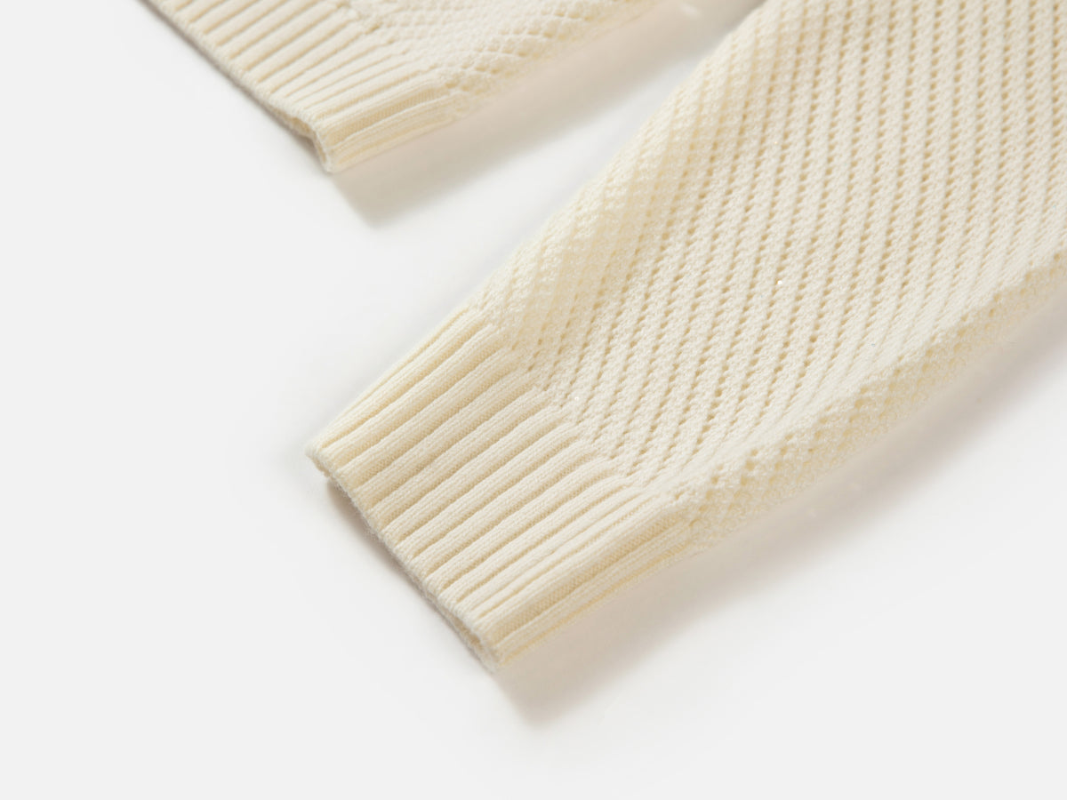 EP YAYING Alashan Cashmere Small-Lapel Pullover Knit Top