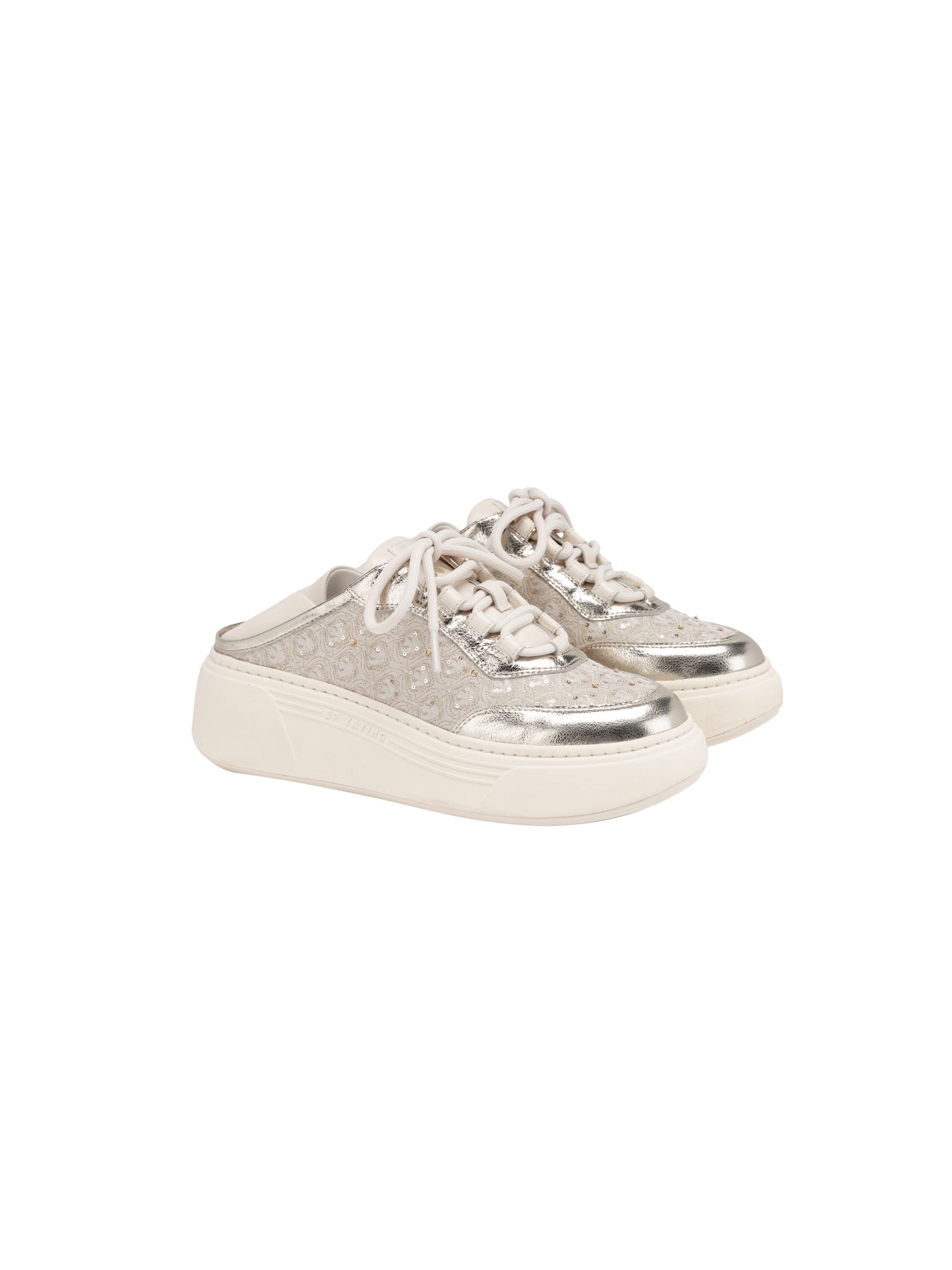 EP YAYING Song Brocade White Sneakers