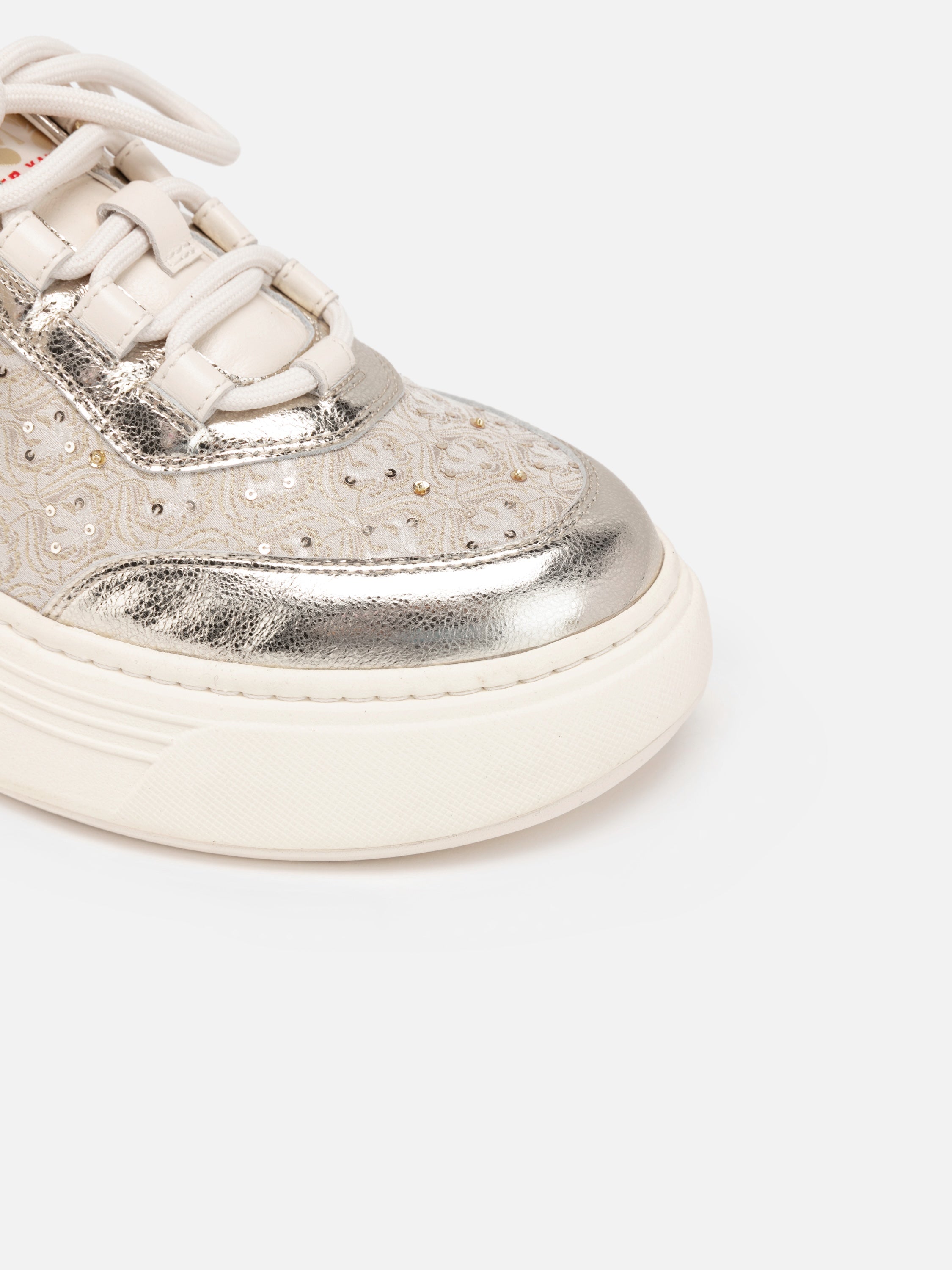 EP YAYING Song Brocade White Sneakers