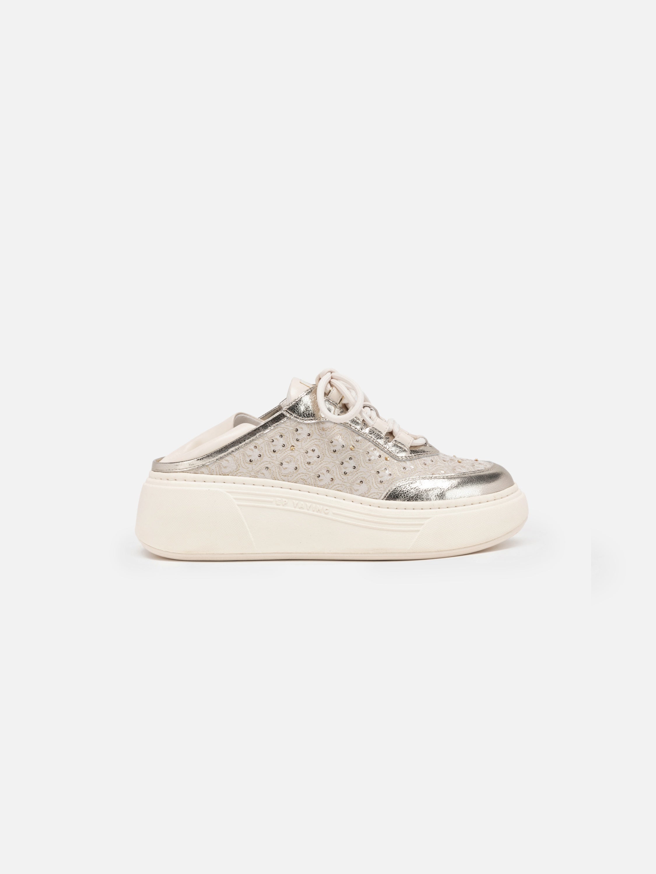 EP YAYING Song Brocade White Sneakers