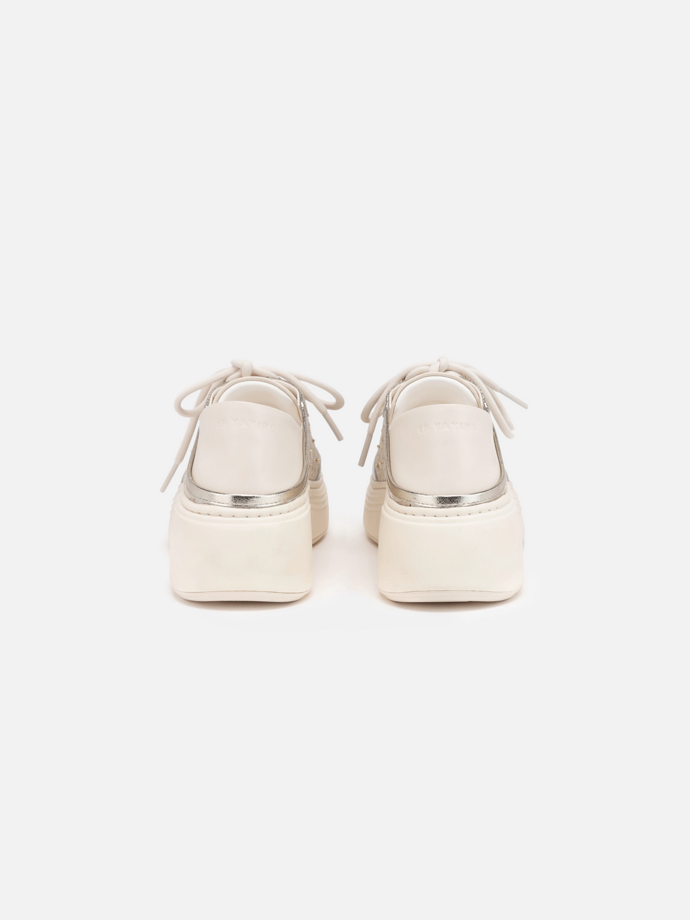 EP YAYING Song Brocade White Sneakers
