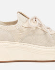 EP YAYING Thick-Sole Flyknit White Sneakers